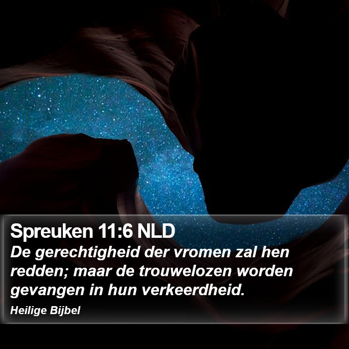 Spreuken 11:6 NLD Bible Study