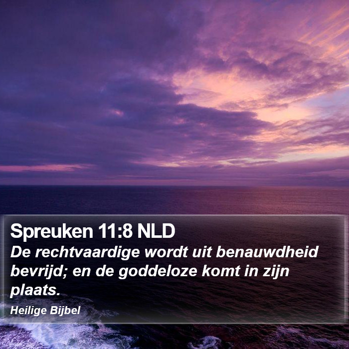 Spreuken 11:8 NLD Bible Study