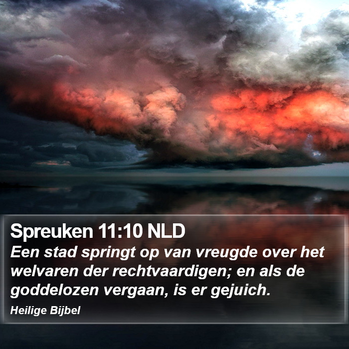 Spreuken 11:10 NLD Bible Study