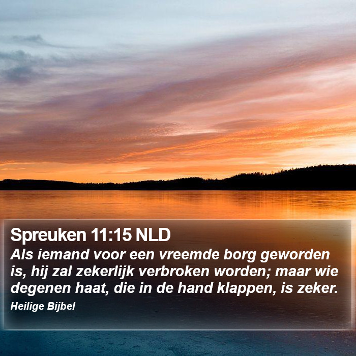 Spreuken 11:15 NLD Bible Study