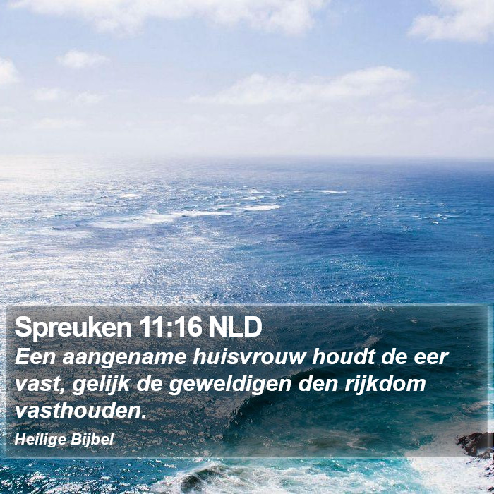 Spreuken 11:16 NLD Bible Study