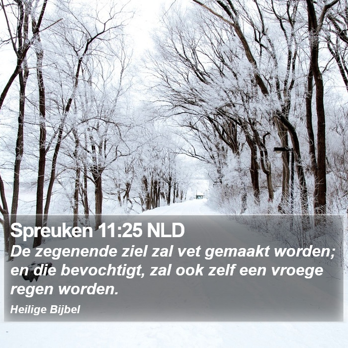 Spreuken 11:25 NLD Bible Study