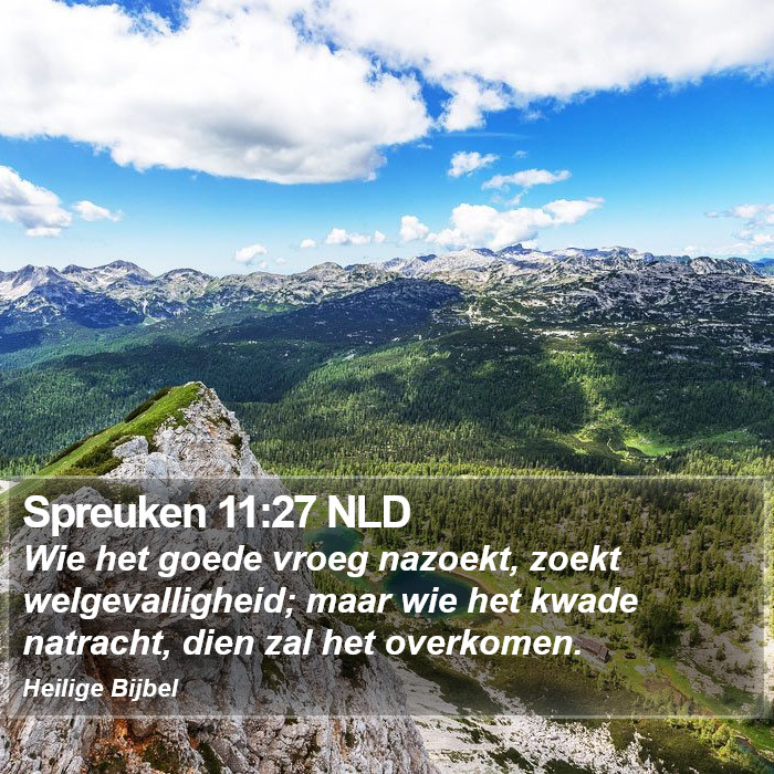 Spreuken 11:27 NLD Bible Study