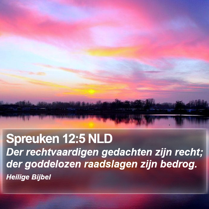 Spreuken 12:5 NLD Bible Study