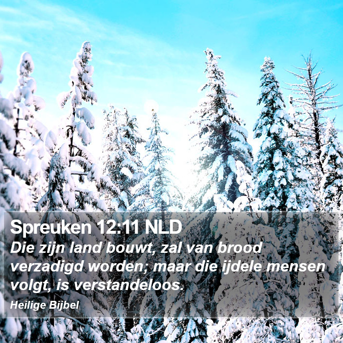 Spreuken 12:11 NLD Bible Study