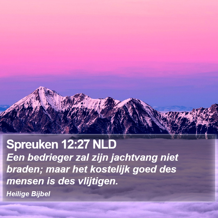 Spreuken 12:27 NLD Bible Study