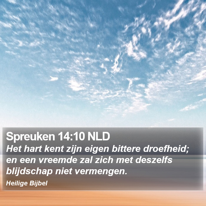 Spreuken 14:10 NLD Bible Study