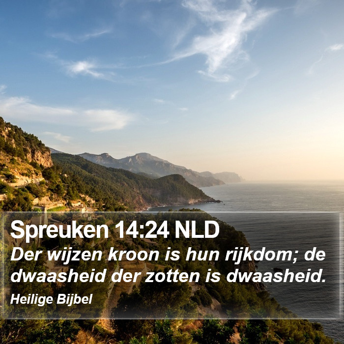 Spreuken 14:24 NLD Bible Study