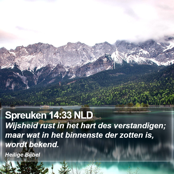 Spreuken 14:33 NLD Bible Study