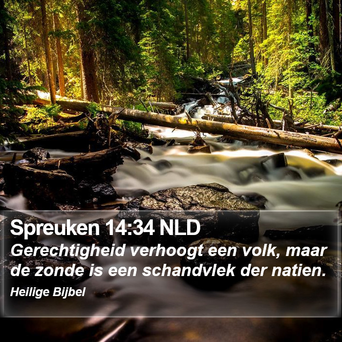 Spreuken 14:34 NLD Bible Study