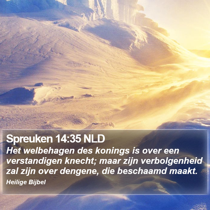 Spreuken 14:35 NLD Bible Study