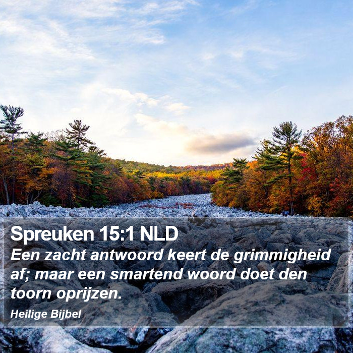 Spreuken 15:1 NLD Bible Study