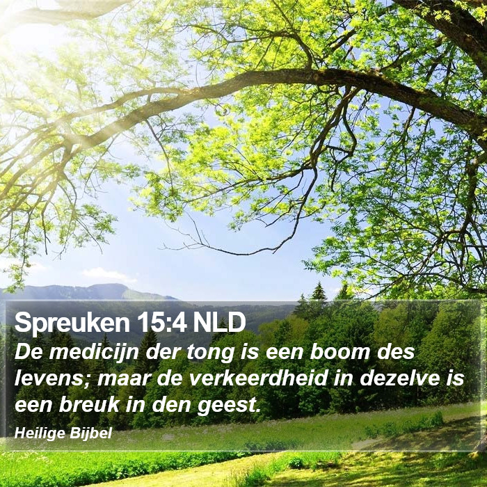 Spreuken 15:4 NLD Bible Study