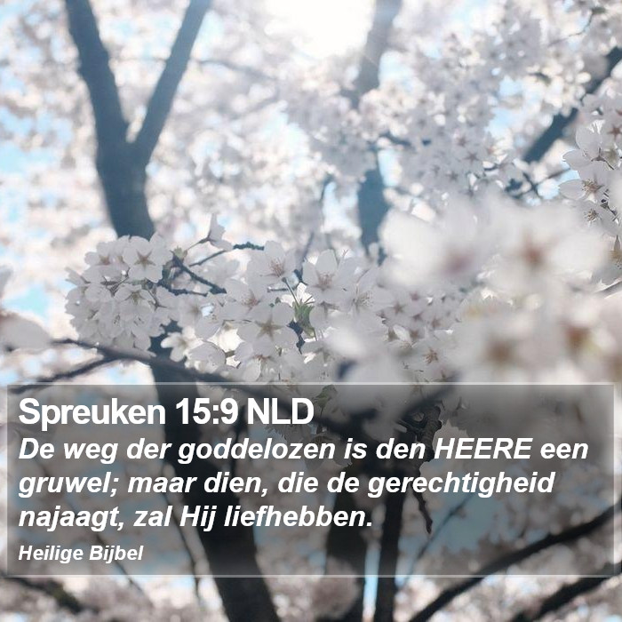 Spreuken 15:9 NLD Bible Study