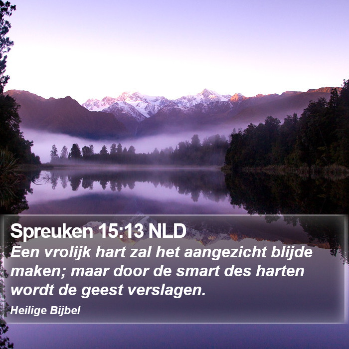 Spreuken 15:13 NLD Bible Study