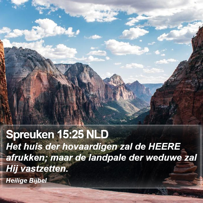 Spreuken 15:25 NLD Bible Study