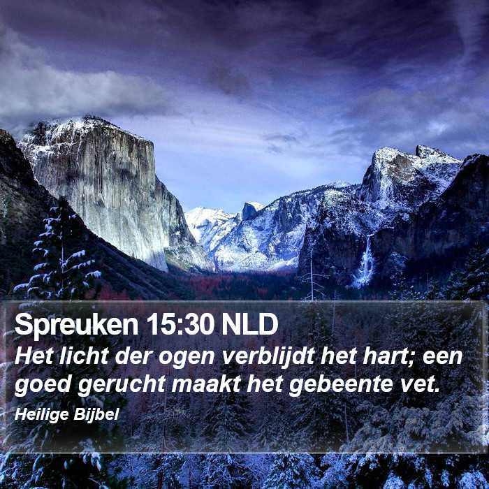 Spreuken 15:30 NLD Bible Study