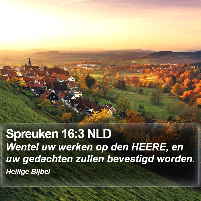 Spreuken 16:3 NLD Bible Study