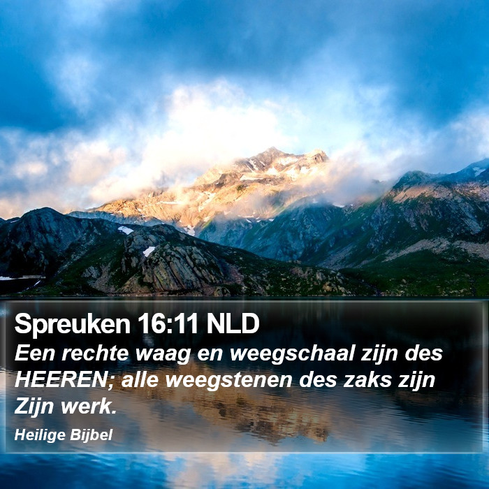 Spreuken 16:11 NLD Bible Study