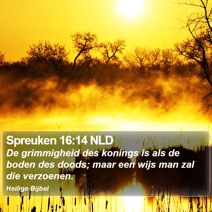 Spreuken 16:14 NLD Bible Study