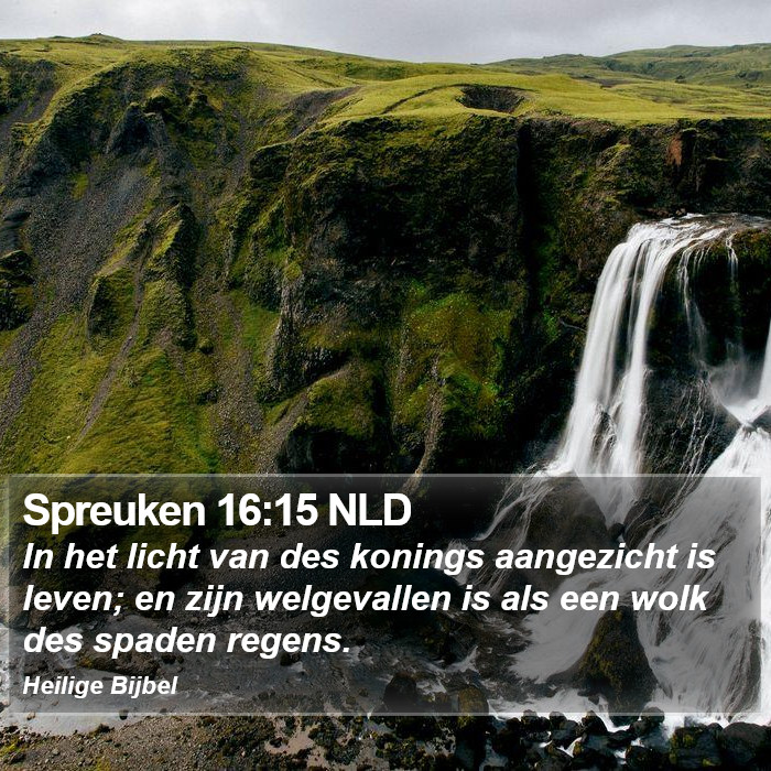 Spreuken 16:15 NLD Bible Study