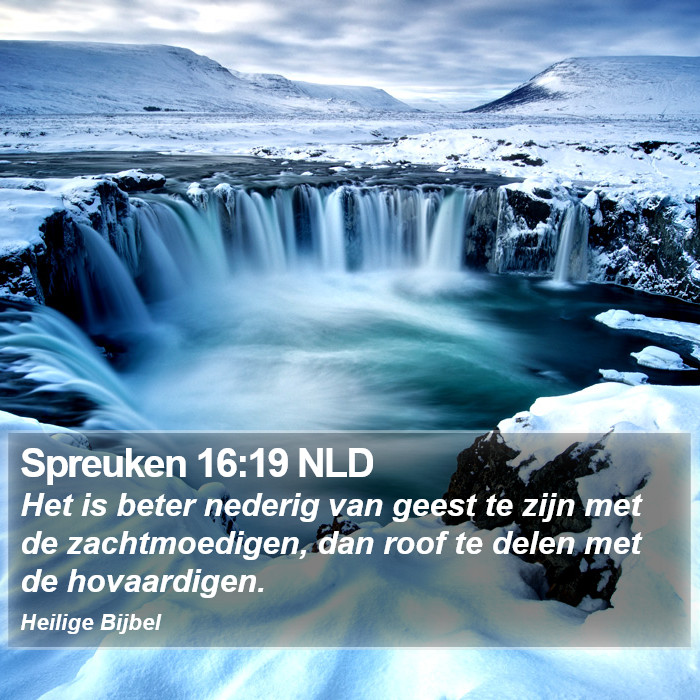 Spreuken 16:19 NLD Bible Study