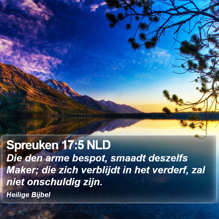 Spreuken 17:5 NLD Bible Study