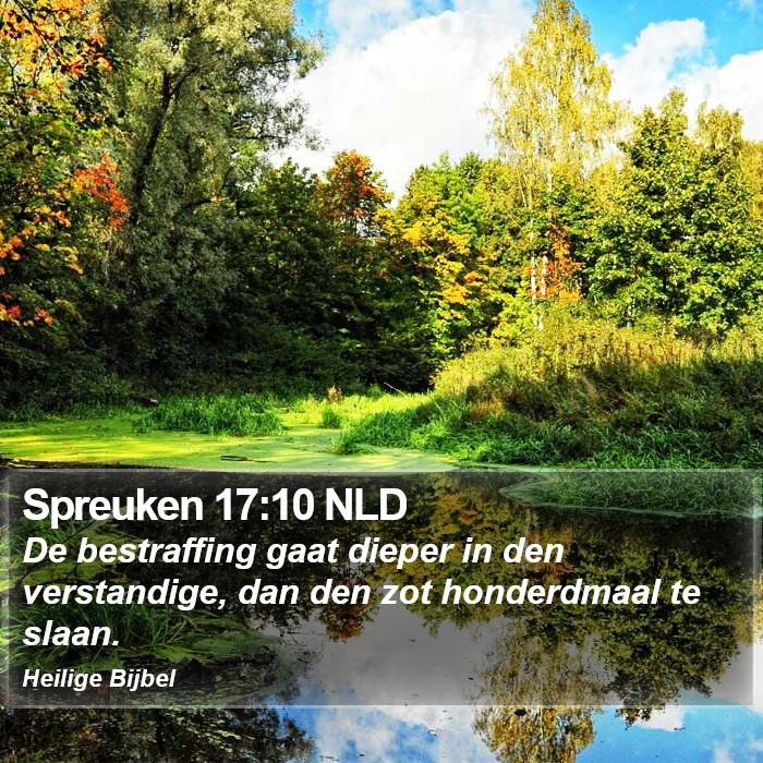 Spreuken 17:10 NLD Bible Study