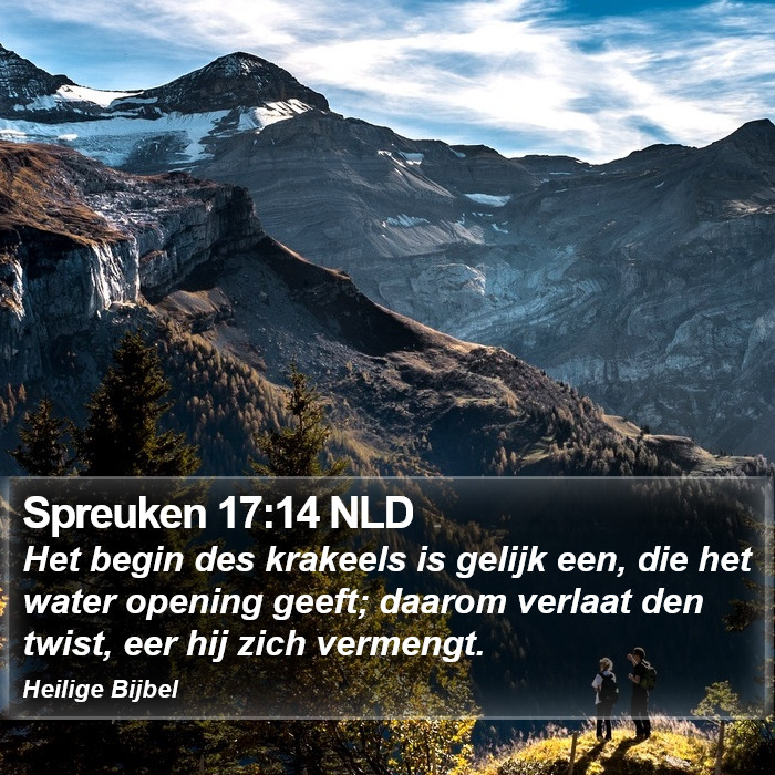 Spreuken 17:14 NLD Bible Study