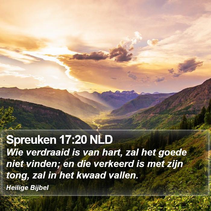 Spreuken 17:20 NLD Bible Study