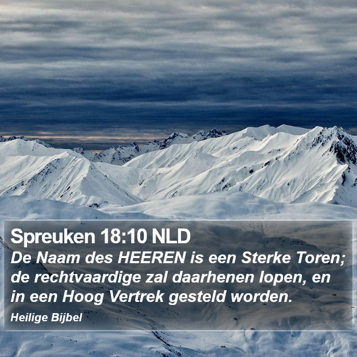 Spreuken 18:10 NLD Bible Study