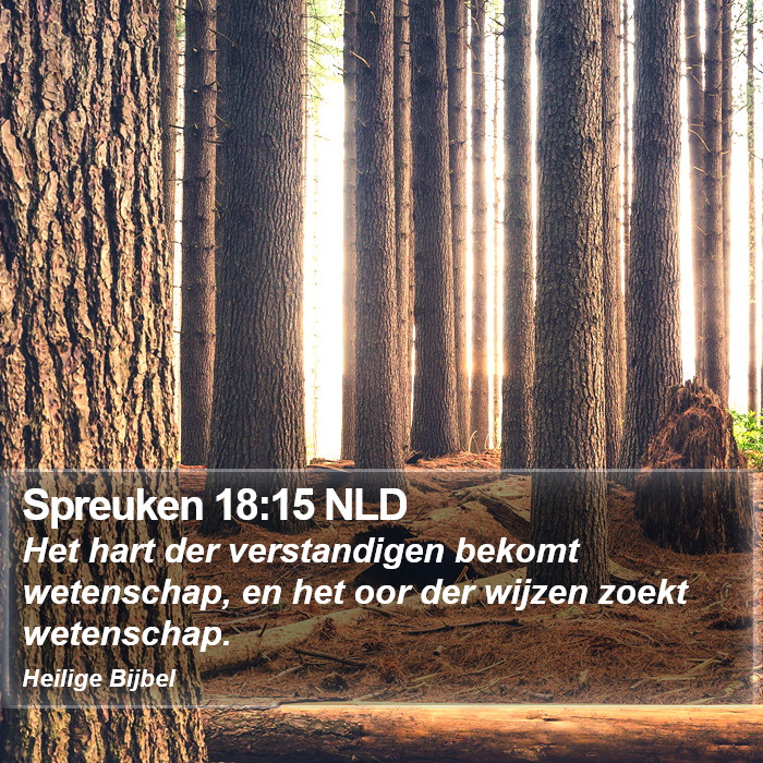 Spreuken 18:15 NLD Bible Study