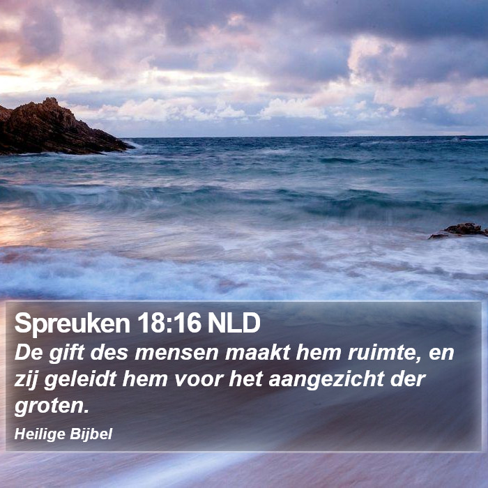 Spreuken 18:16 NLD Bible Study