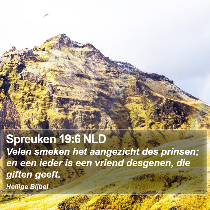 Spreuken 19:6 NLD Bible Study