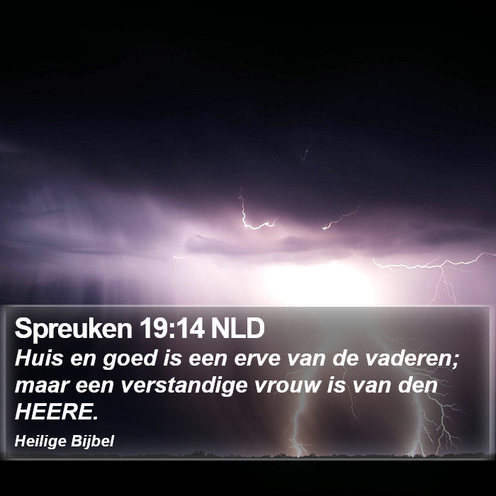 Spreuken 19:14 NLD Bible Study