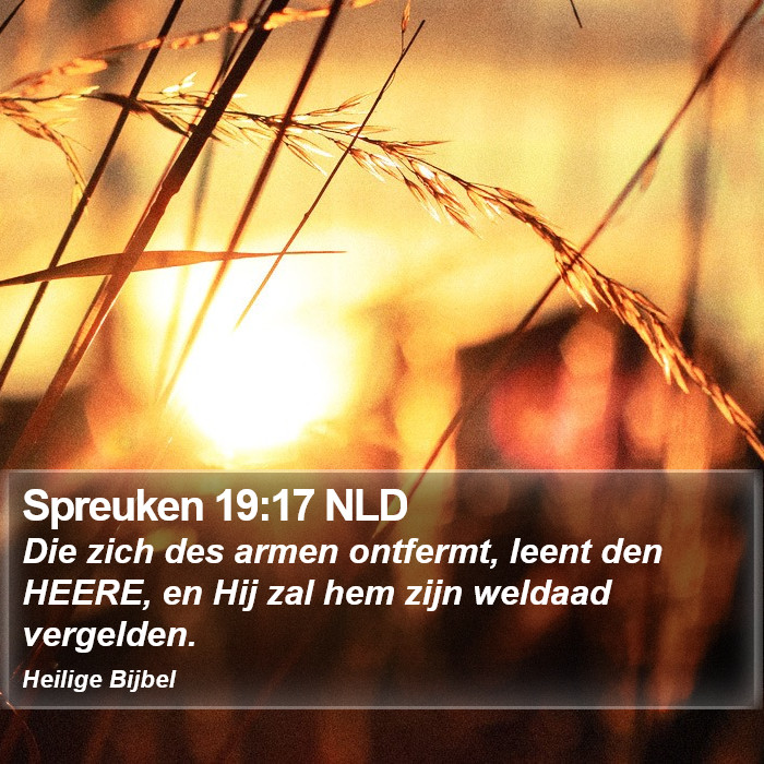 Spreuken 19:17 NLD Bible Study