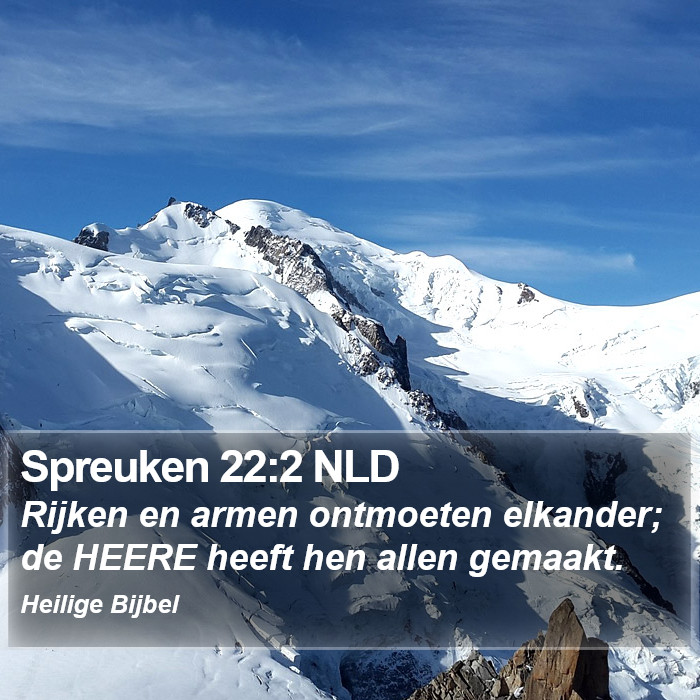 Spreuken 22:2 NLD Bible Study