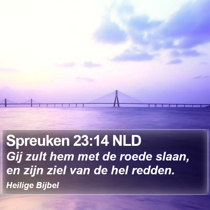 Spreuken 23:14 NLD Bible Study