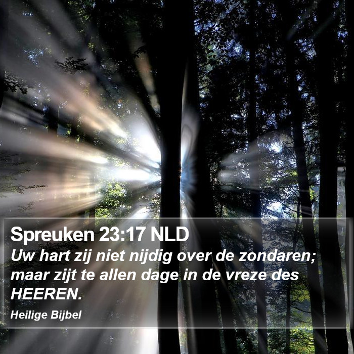 Spreuken 23:17 NLD Bible Study