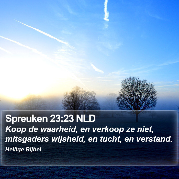 Spreuken 23:23 NLD Bible Study