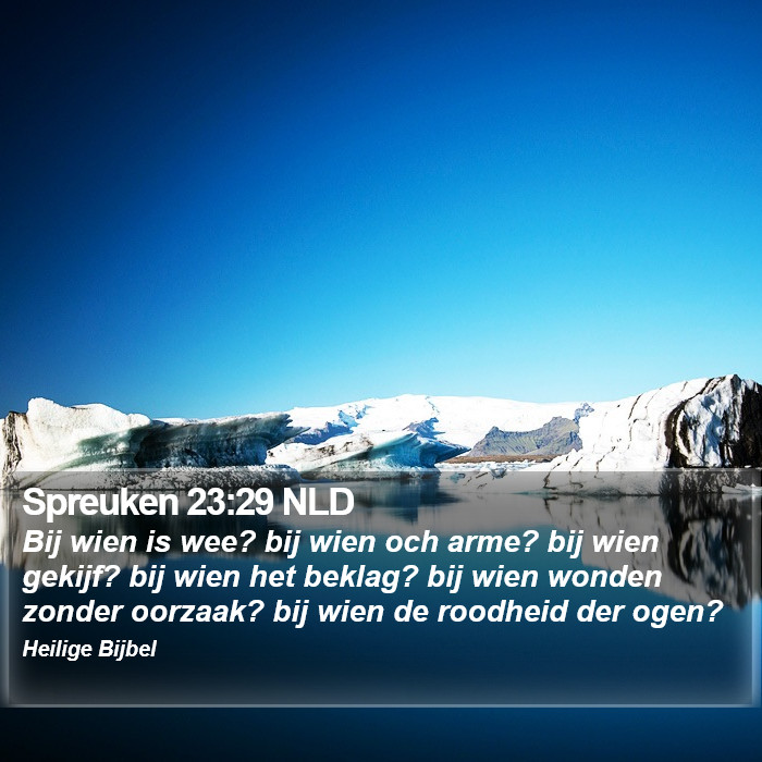 Spreuken 23:29 NLD Bible Study