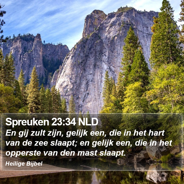 Spreuken 23:34 NLD Bible Study