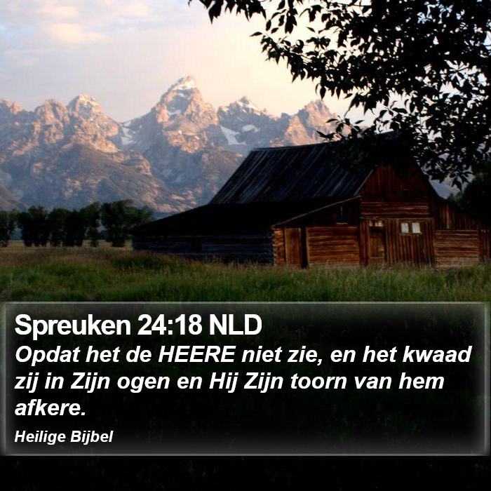 Spreuken 24:18 NLD Bible Study