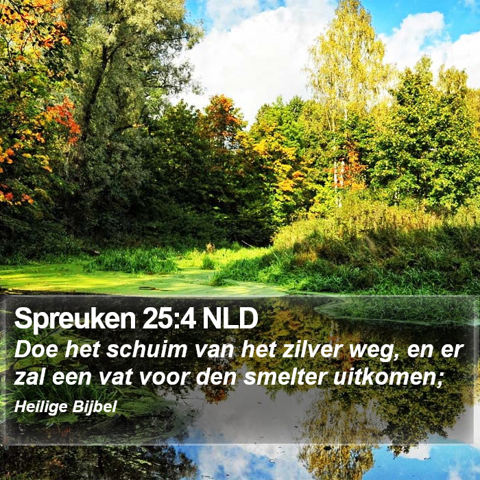 Spreuken 25:4 NLD Bible Study