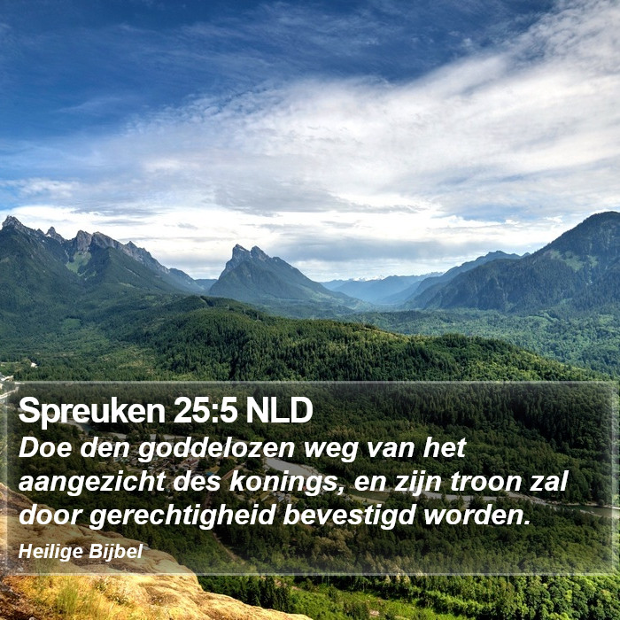 Spreuken 25:5 NLD Bible Study