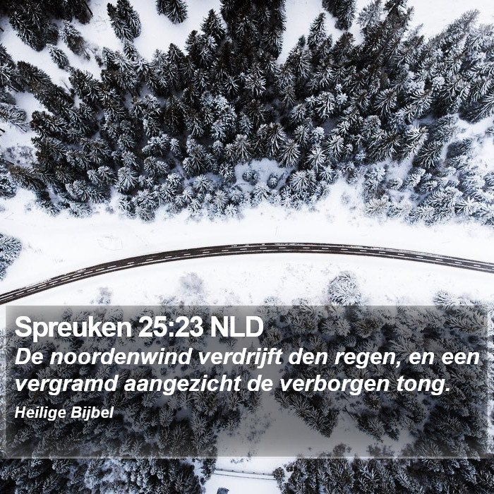 Spreuken 25:23 NLD Bible Study