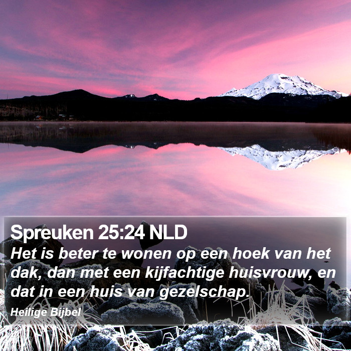 Spreuken 25:24 NLD Bible Study