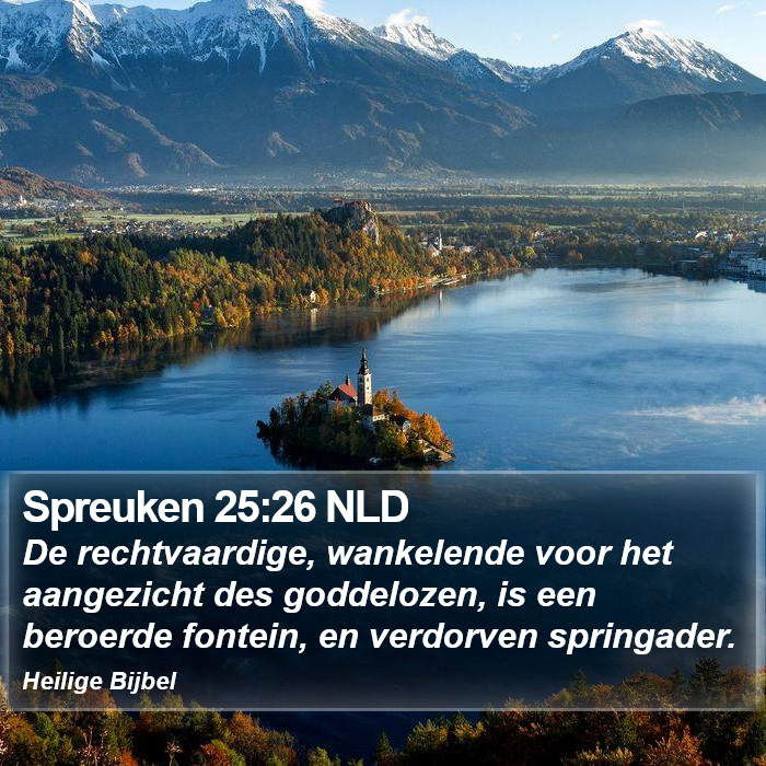 Spreuken 25:26 NLD Bible Study