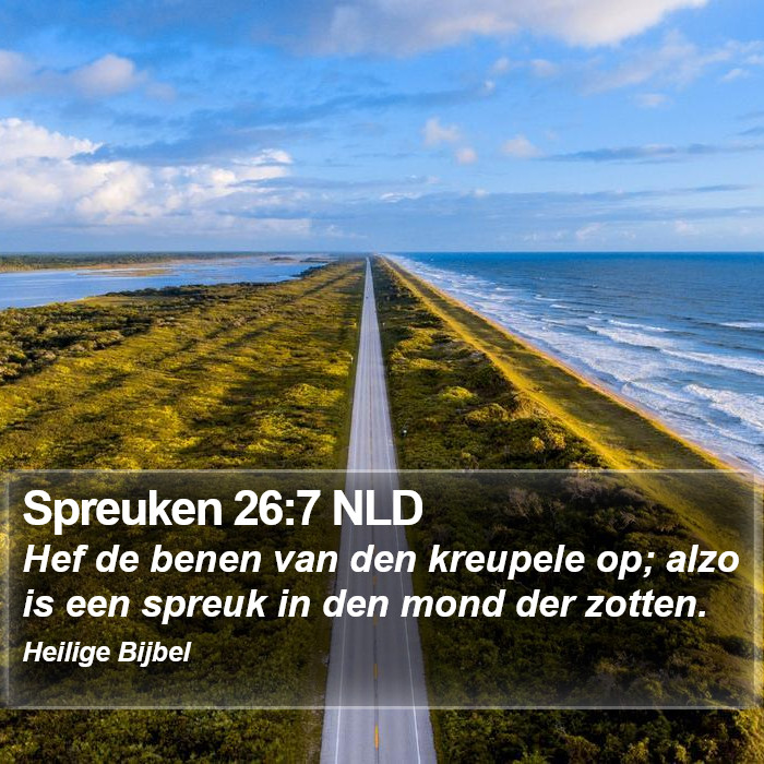 Spreuken 26:7 NLD Bible Study