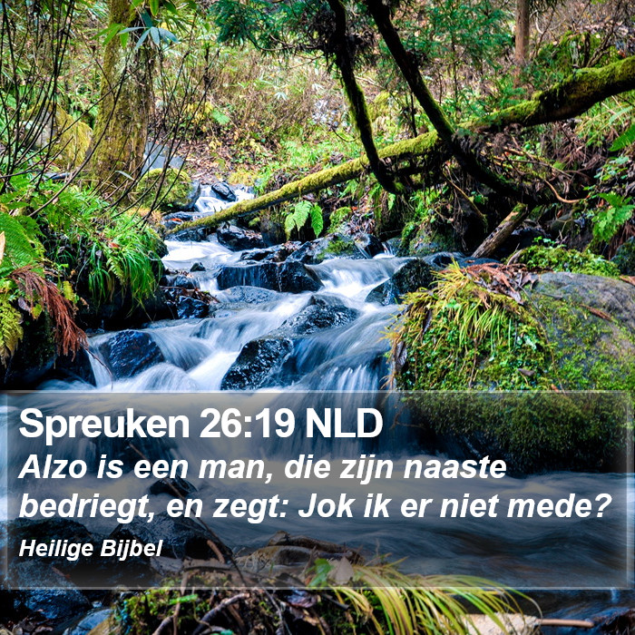 Spreuken 26:19 NLD Bible Study